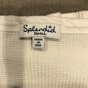 Splendid Women's Long Sleeve Tee - Cream